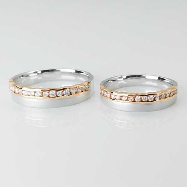 Blasting Bright 0.279ct 0.190ct  Gold Ring With Little Diamonds