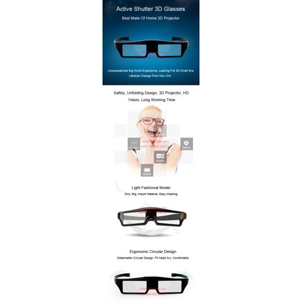 Active shutter 3D glasses bluetooth TV film vision movie buy LG Sony Samsung Pana theater1