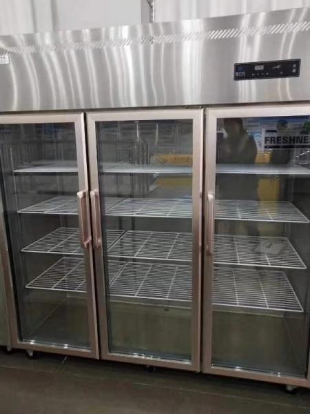 1.8m 3 Door Stainless Steel Refrigerator Corrosion Resistance CE