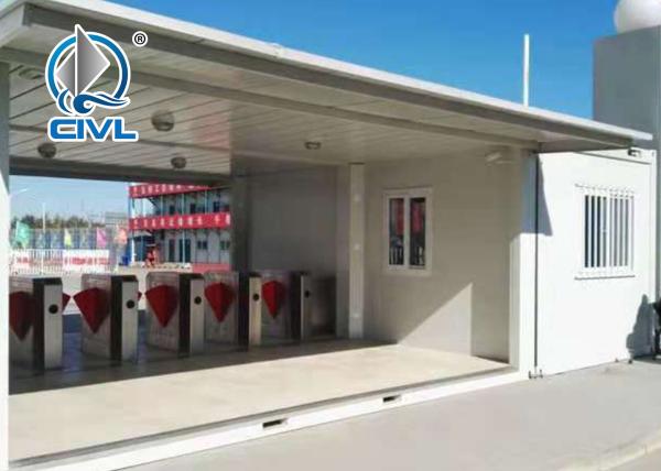 Mobile Hotel Modern Prefab Houses / Folding Prefabricated House Station Container Office