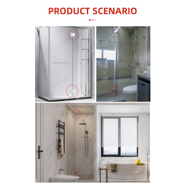 600-800 мм Ширина двери Нержавеющая сталь 304 Гидравлические стеклянные шестерени для двери душа