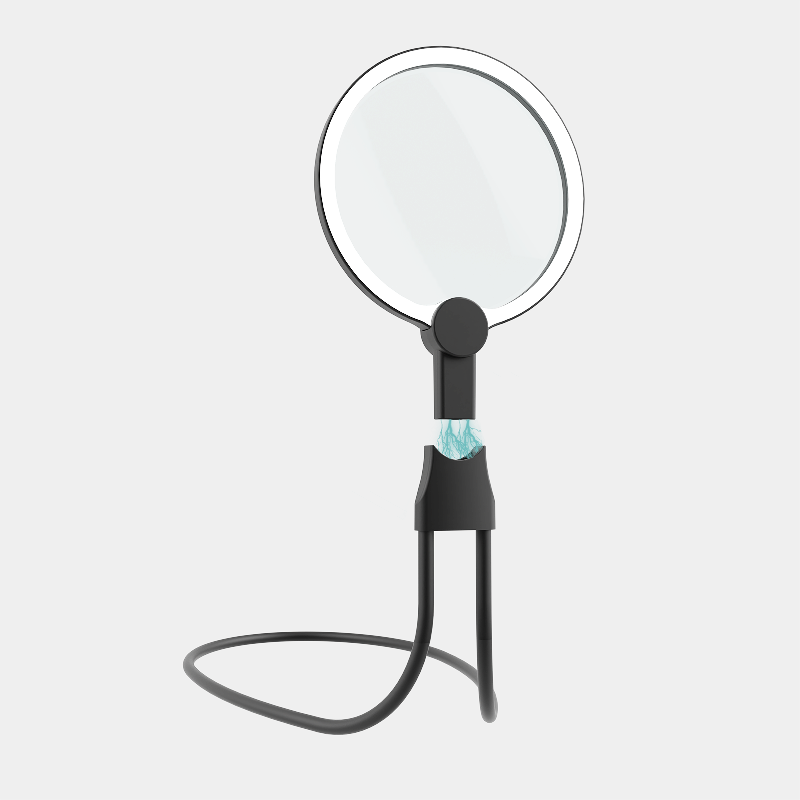 Hands-Free Neck Magnifier with 130 mm Large Bright LED Light for Seniors & Low Vision Flexible for  Sewing Reading Light