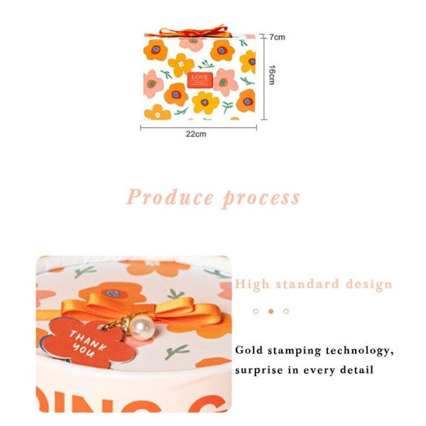 Подарочная коробка розового дня рождения картона дизайна феи подарочной коробки белого восхитительная упаковывая ориентированную на заказчика коробку