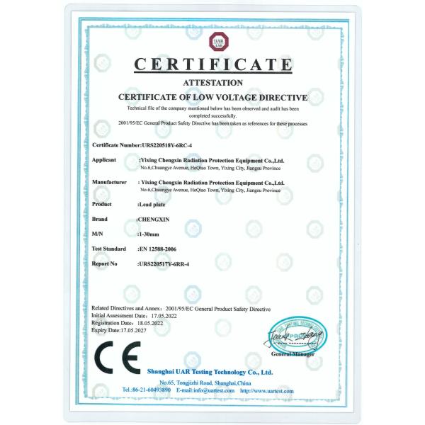 10mm 12mm Customized Lead Sheet / Lead Plate for Medical Radiation Protection