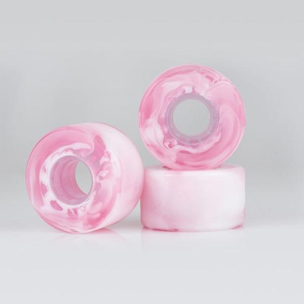 Mixed Blended Swirl Color PU Skateboard Wheels High Rebound Customization