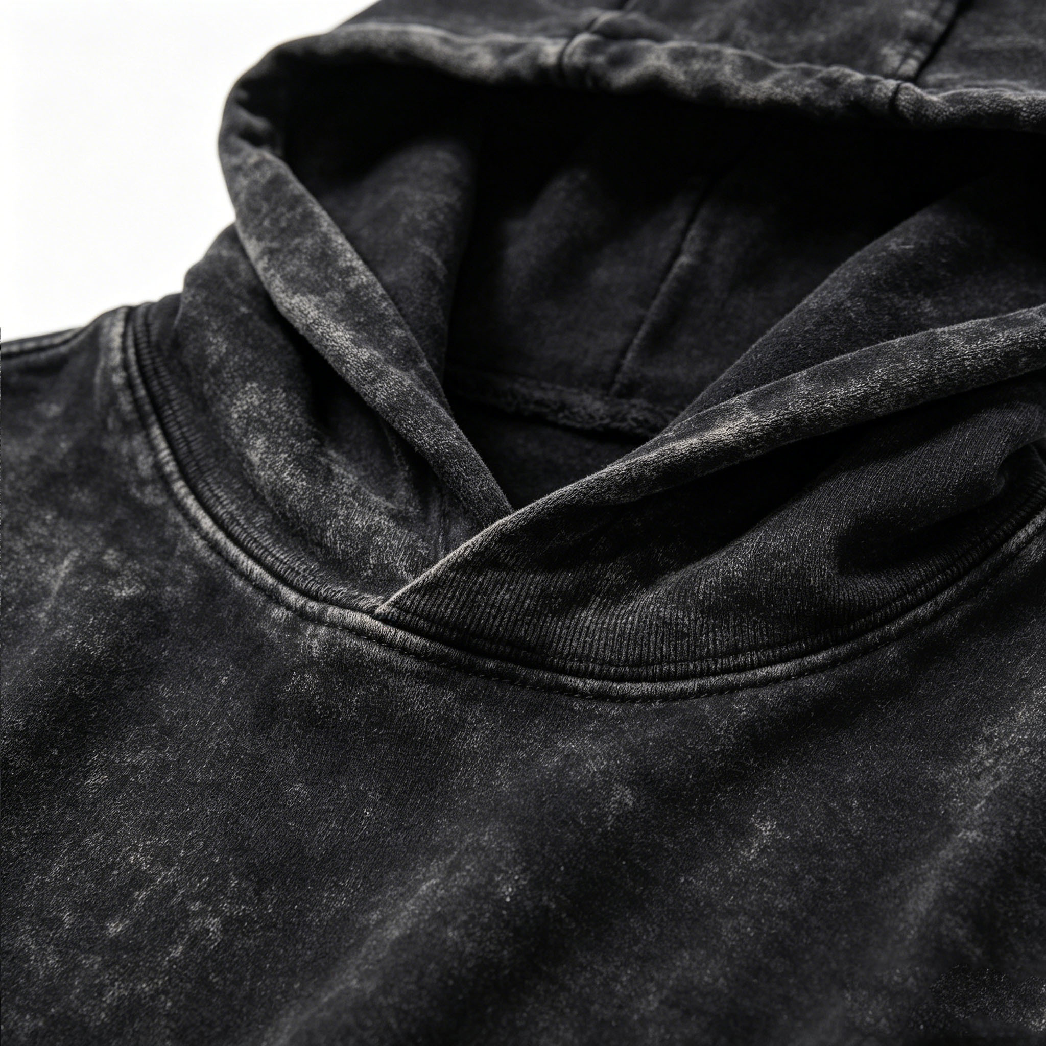 Vintage Stone Wash Hoodies Oversized Unisex Pigment Wash Hoodie Heavyweight