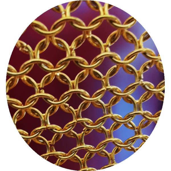 Занавес кольца металла Chainmail 7mm для раздела офиса