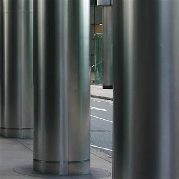 Black Color Hairline Finish Aluminum Column Cladding Panel 2.85mm Thickness