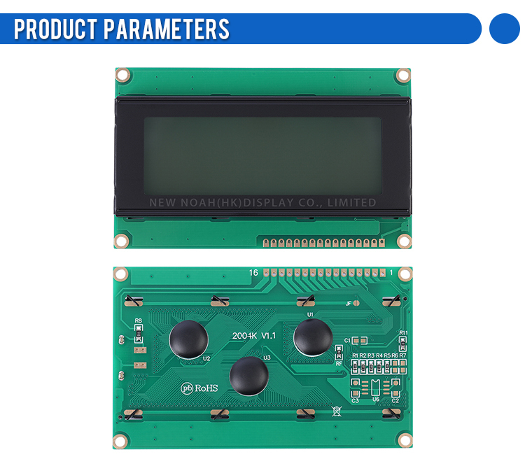 Gray Film 2004K Character LCD Screen 4*20 4X20 2004 Voltage 5V ST7066U Three Chip LCD Display Monitor
