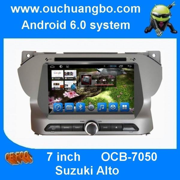 Ouchuangbo car dvd stereo radio for Suzuki Alto with android 6.0 system video bluetooth 4*45 Watts amplifier