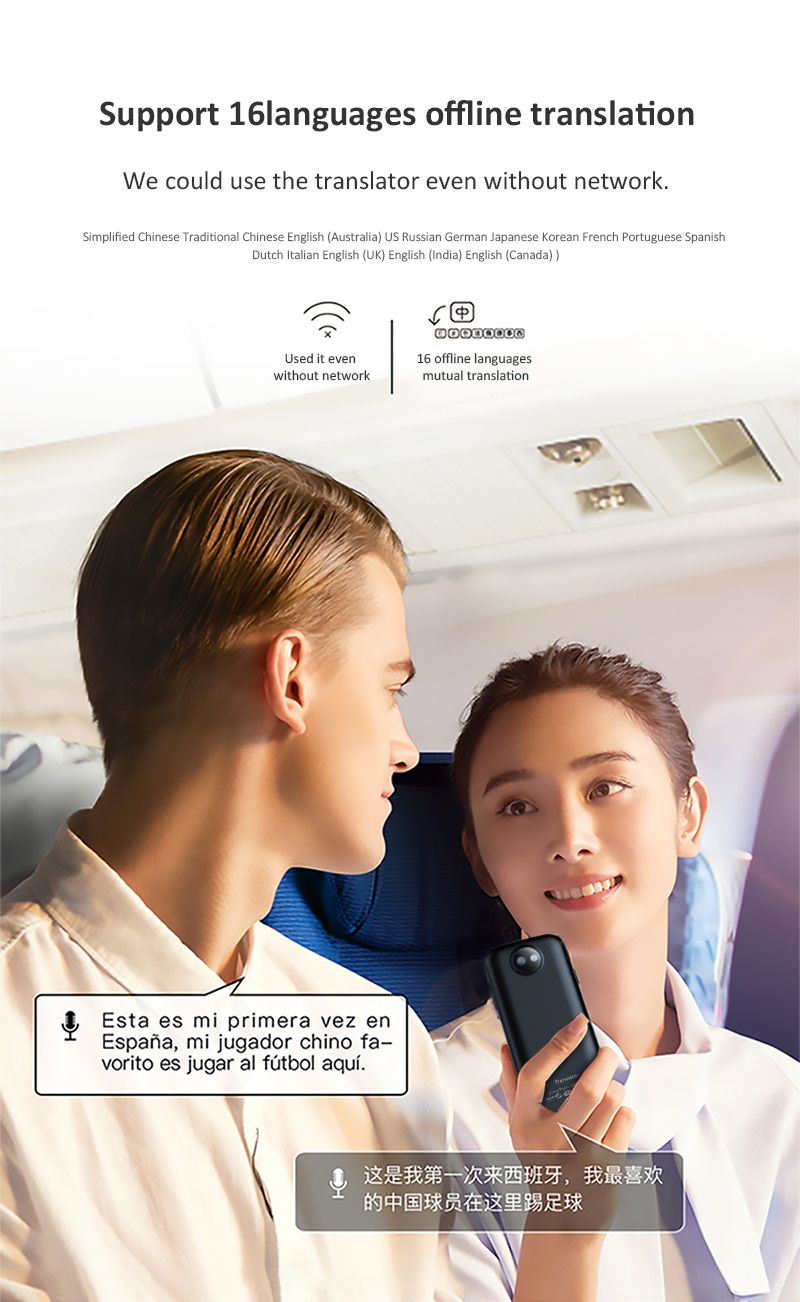 ChatGPT Portable Language Translator Photo Offline Translation Device For Business Travel