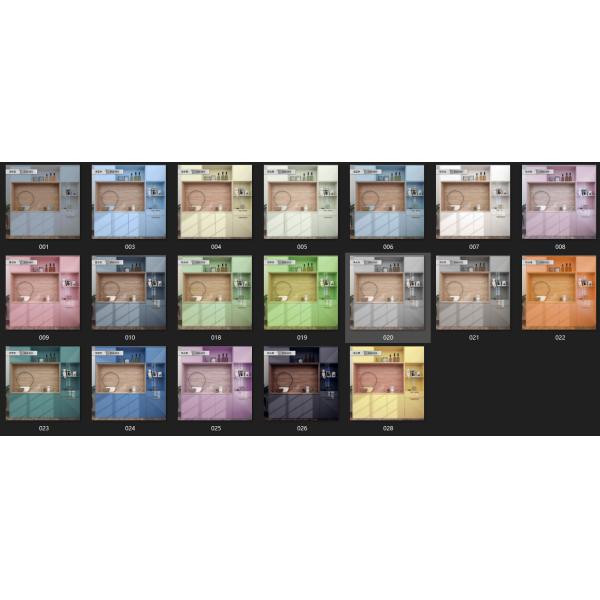 Pink Glossy Self Adhesive Wallpaper Blue Glossy Marble Contact Paper