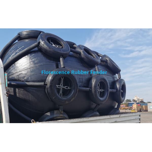 6-10 Years Lifespan Pneumatic Rubber Fender With Natural Rubber And Black Colour