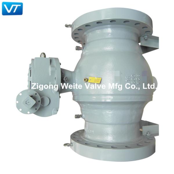 O OEM 16 tamanho grande do furo completo das válvulas de bola de 600LB WCB API 598 forjou o aço