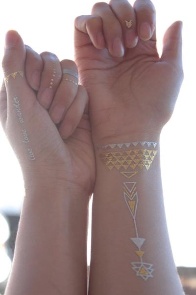 Shinny Jewelry metallic temporary tattoo