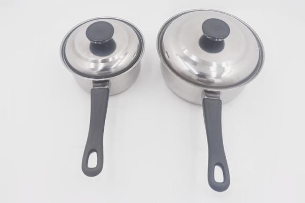 3pcs SKU cookware stainless steel saucepan with single handle european milk boiling pot