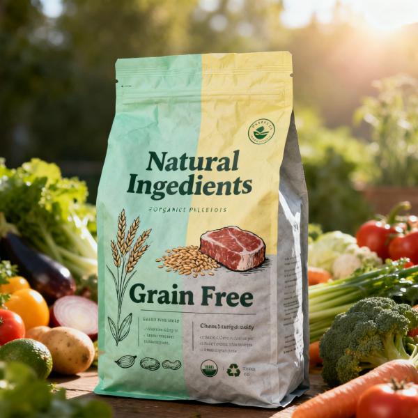 Custom Biodegradable Animal Feed Food Packaging Mylar Bags Side Gusset Pouch Dog Cat Pet Food Zipper Bag with Valve