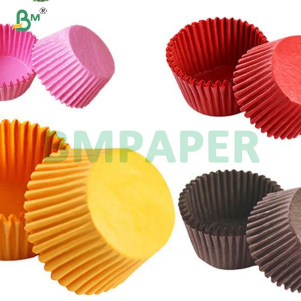 40g 50g White Coffee Pink Greaseproof Baking Parchment Cupcake Liner Paper