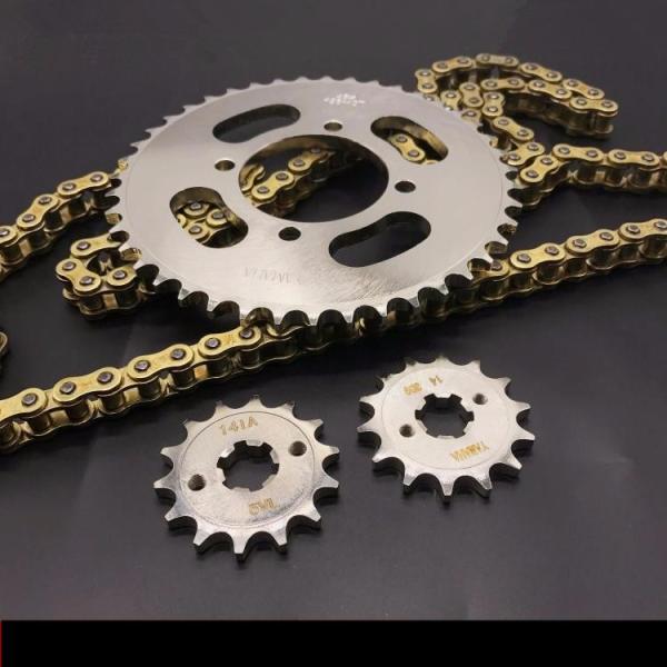 Make Sample 428 Motorcycle Chain with Sprocket Kit 42/15T Custom Teeth Motorcycle Sprocket