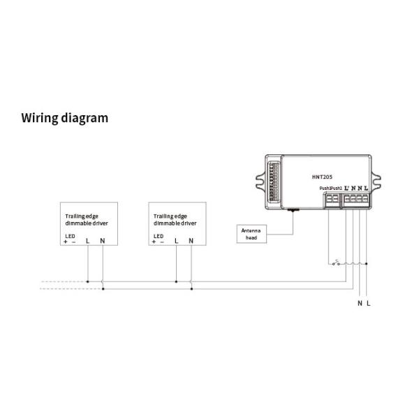 Задние края Сменный датчик движения переключатель толчок DIm 90-120VAC 6m HNT205