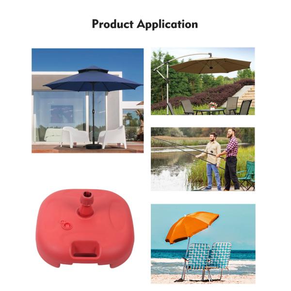 Aluminum Frame Square Garden Umbrella with UV50 Protection and 280g Polyester Fabric