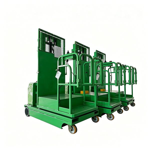2.7m-4.5m Full Electric Indoor Cherry Aerial Order Picker Platform High Velocity