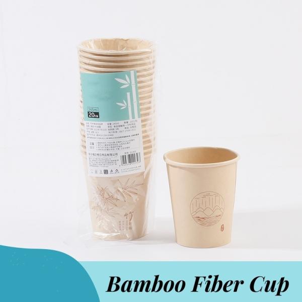 Customization 100% Compostable Biodegradable Bamboo Fiber Cup for Hot/Cold Beverages