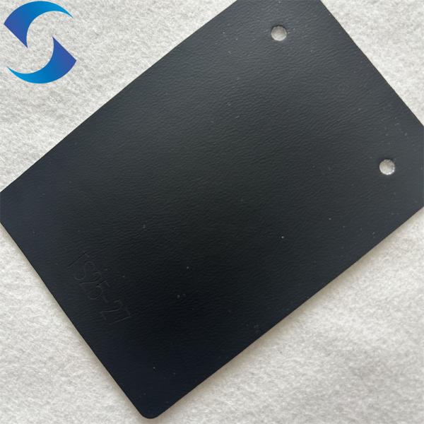 Durabilidad de los productos de cuero de PVC, con patrón negro con base de tejido