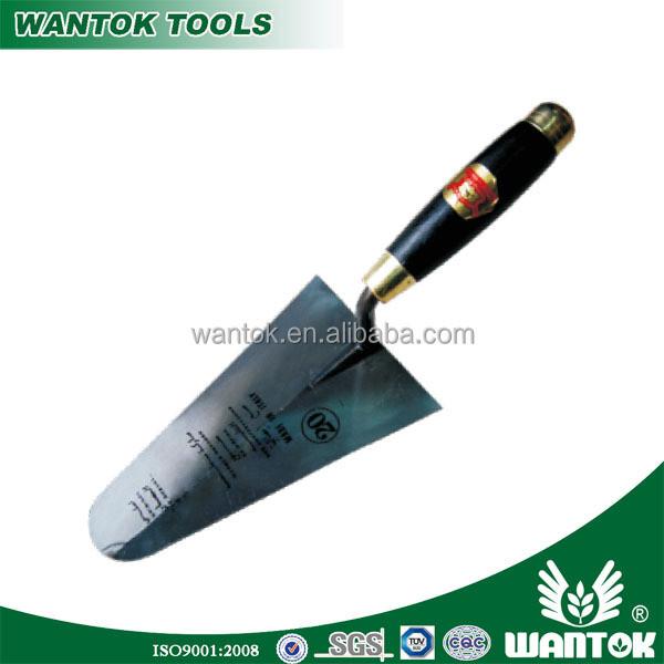 Hand Tool Construction Tool Forged Steel Wood Handle Bricklaying Trowel