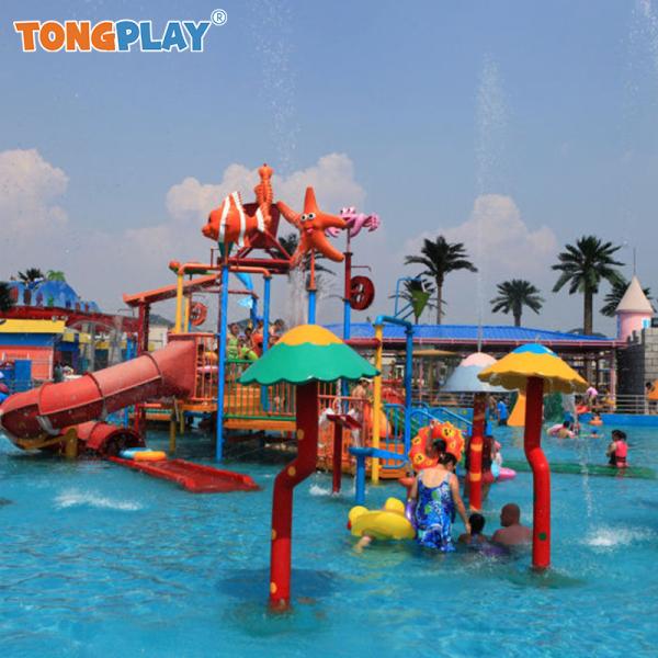 Kids Fibreglass Swimming Pool Slide Aquatic Adventure Playground & Splash Pad
