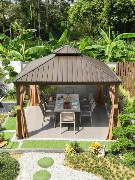 Elevate Your Garden with a Stylish Premium Metal Roof Gazebo for All-Season Comfort