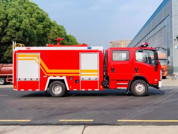 ISUZU 700p 6 Wheeler 190HP Water Tender Fire Truck , Fire Rescue Vehicle 4*2