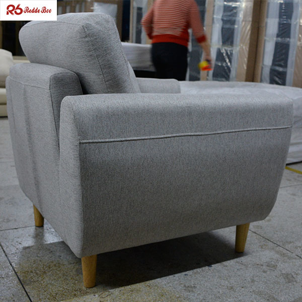 Slipcovered Washable Sectional Linen Fabric Sofa For Living Room