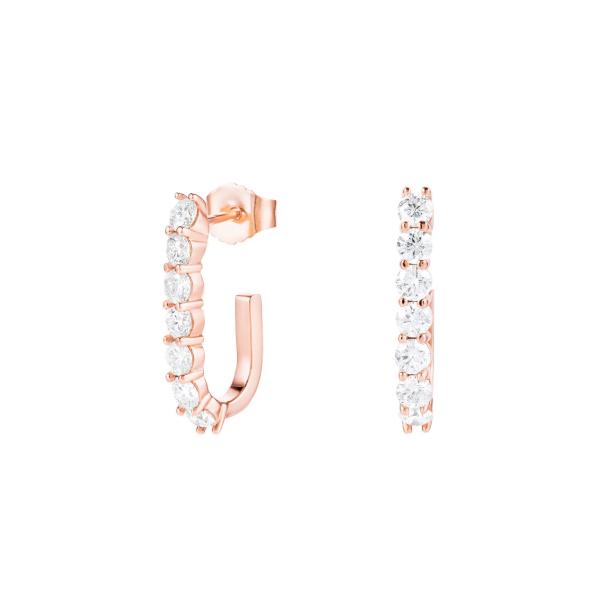 Trendy 925 Sterling Silver 14k Gold Trendy Bend Stud Earrings For Women Girls Jewelry