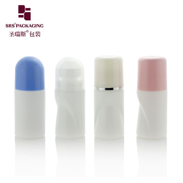 RPPB 50ML Unique Shape Plastic PP Mono Roll On Deodorant Bottle