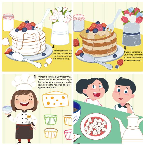 Baking Menu Recipes Toddlers Cooking Coloring Book To Encourage Creative Play