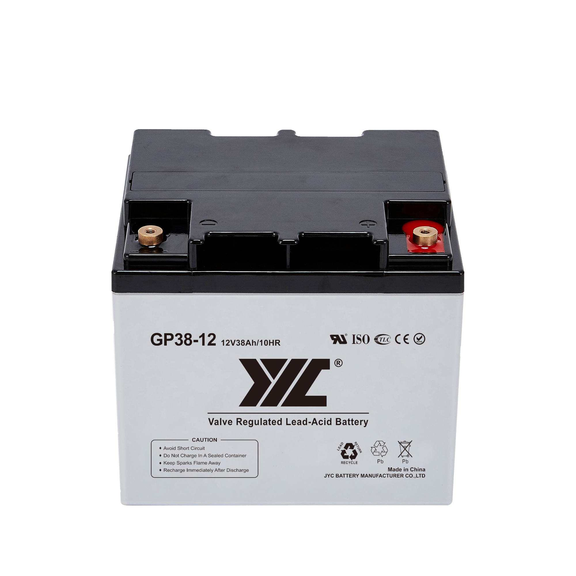 Telecom Tower Backup VRLA Battery 12V 38AH Public Broadcast Battery