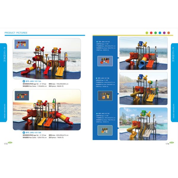 Eco Friendly Plastic Swimming Pool Slide Durable Freely Design