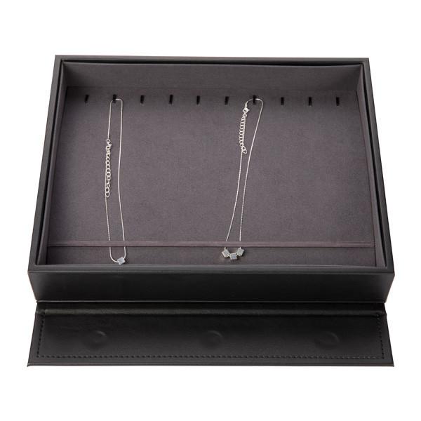 High Grade Pu Leather Jewelry Display Box For Necklace / Pendant 15 Spaces