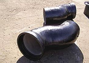 Blue Ductile Iron Fittings Double Socket Offset Pipe With T Type / K Type