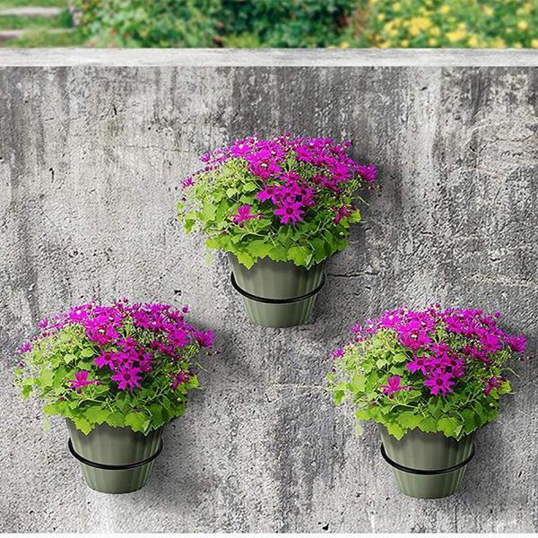 4 inch Wall Planter Ring Hanger Standard Wall Mounted Pot Hook Bracket for Wall Mount