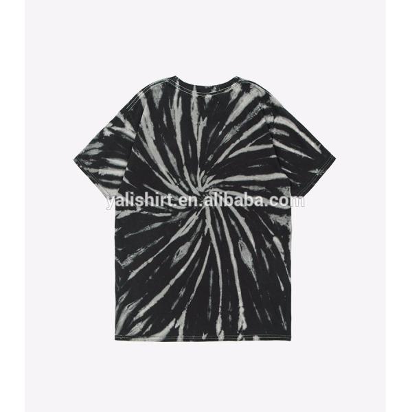 Stock wholesale high street tie dye shorts sleeves t shirts for men