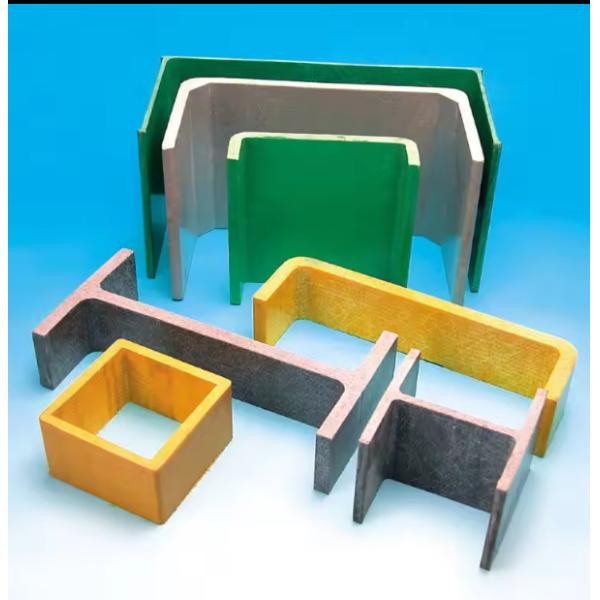 Profiles FRP GRP en fibres de verre plastique, câbles, tuyaux en acier, canaux en FRP