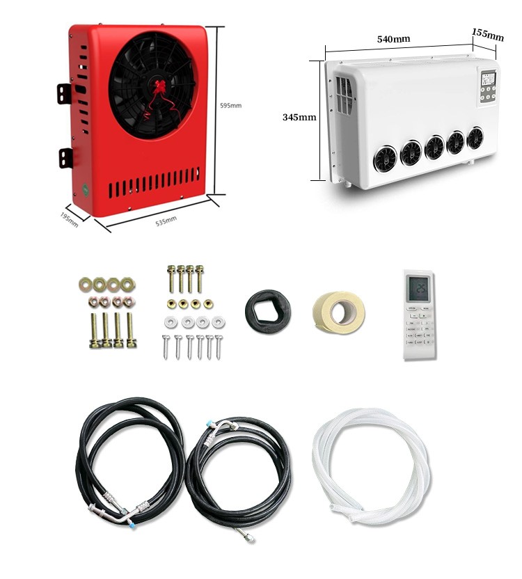 Кондиционер DC12V 3500BTU стоянки тележки разделения дисплея LCD