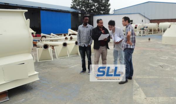 18.5kw 380v Dry Mortar Mixer Machine Twin Shaft Paddle Mixer Steel Material