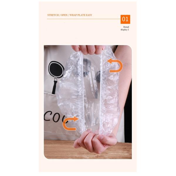 Customized Request Disposable Plastic PE Cover for Convenient and Healthy Bowl Dishes