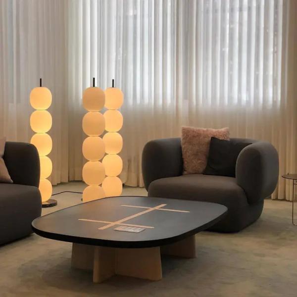 Lampes style gourde 3500K, Lampadaires LED de luxe pour salon/chambre
