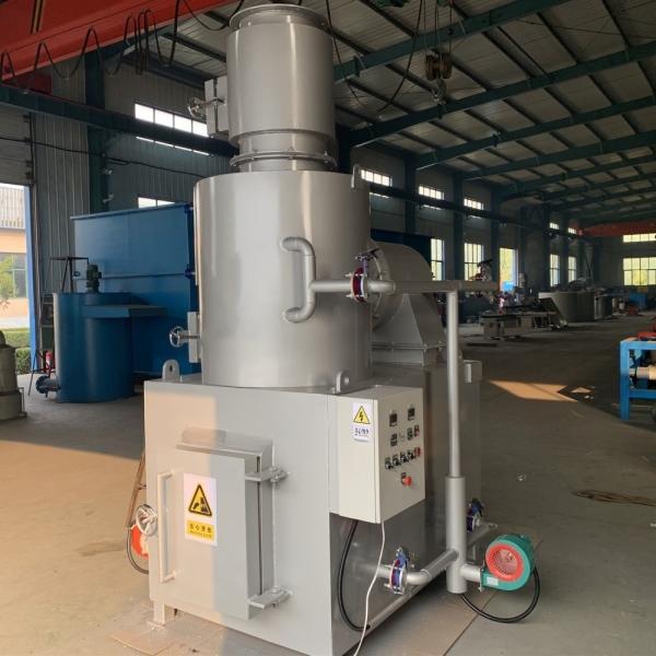 Electric Auto Control PLC 50L/H Incinerator For Smokeless Burning Of Medical