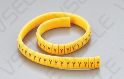 PVC MEC Industrial Cable Ties / English Letter Flexible Print Sleeve Tube Label Network Wire Cable Marker