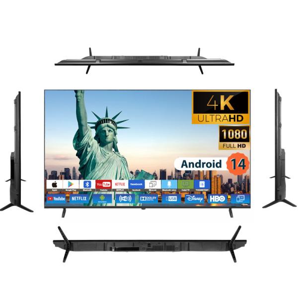 Téléviseur LED sans cadre Téléviseur intelligent LED 32 50 55 65 pouces